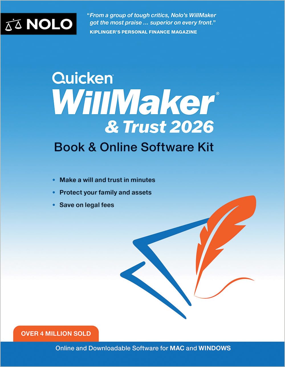  Quicken Willmaker & Trust 2026: Book & Online Software Kit: Nolo Motiv 