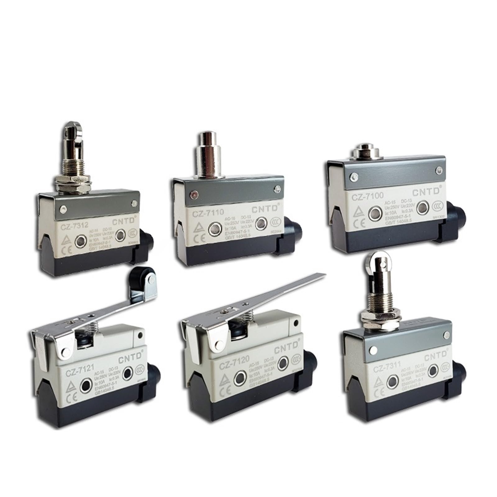 Micro interrupteur de fin de course CZ-7312 à galet avec contact inverseur 10A250V