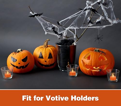 Miniatura 42 de Velas de té LED, paquete de 24 velas de té parpadeantes sin llama, luz amarilla cálida, duran más de 200 horas, funcionan