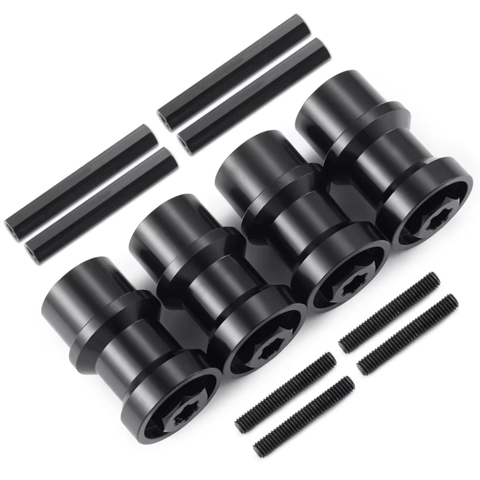 RC Repairs Models For TRX-6 T6 88086 Ultimate For Hauler 1/10 RC Flatbed Truck Upgrade Parts 4Pcs Aluminum Alloy Adapter Combiner Modified Kit