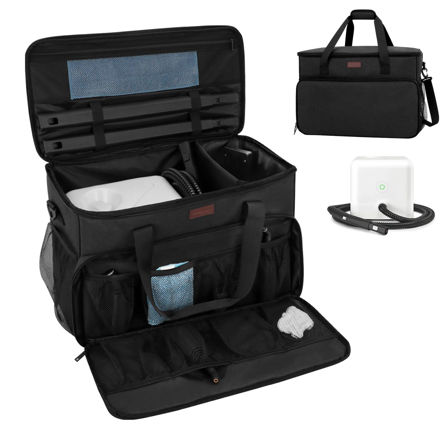 Sac de rangement pour nettoyeur vapeur compatible avec les nettoyeurs vapeur Dupray Neat & Neat Plus, accessoires de nettoyeur vapeur Dupray, sac de transport portable de grande capacité et poches