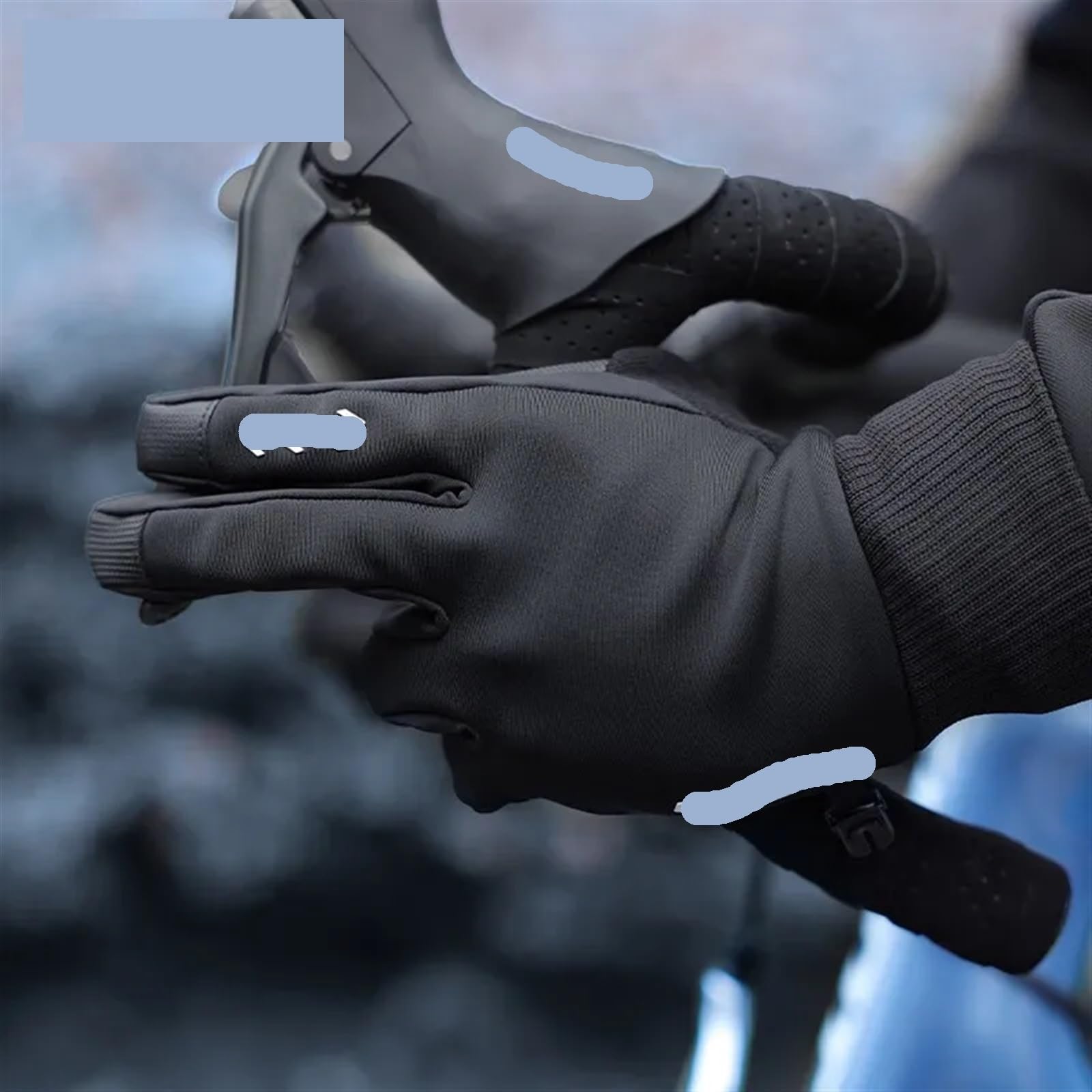 Guanti da ciclismo uomo invernali antivento termici antiscivolo per Sci