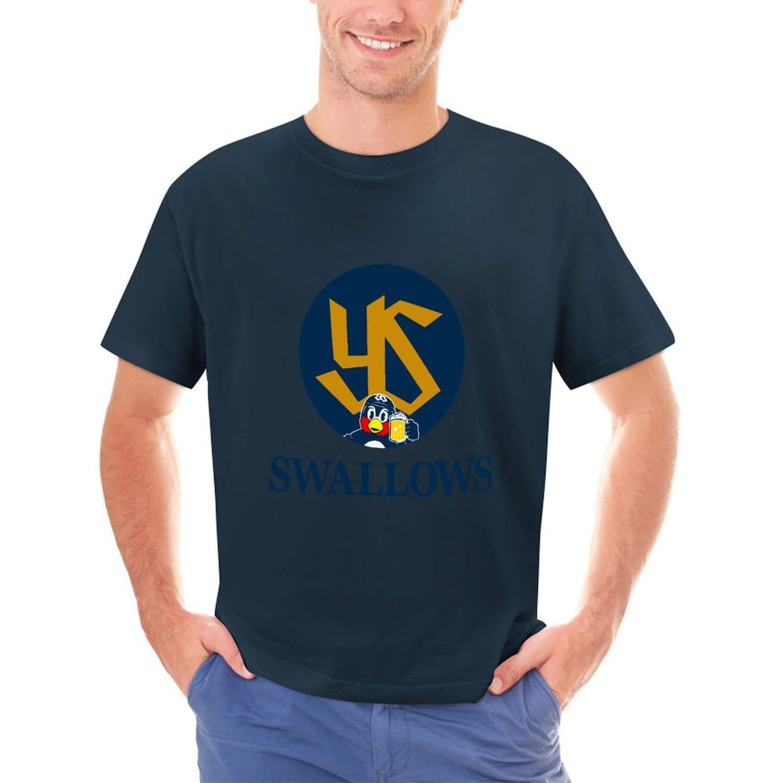 Amazon.co.jp: Tシャツ メンズ 東京ヤクルトスワローズ 半袖 トップス 