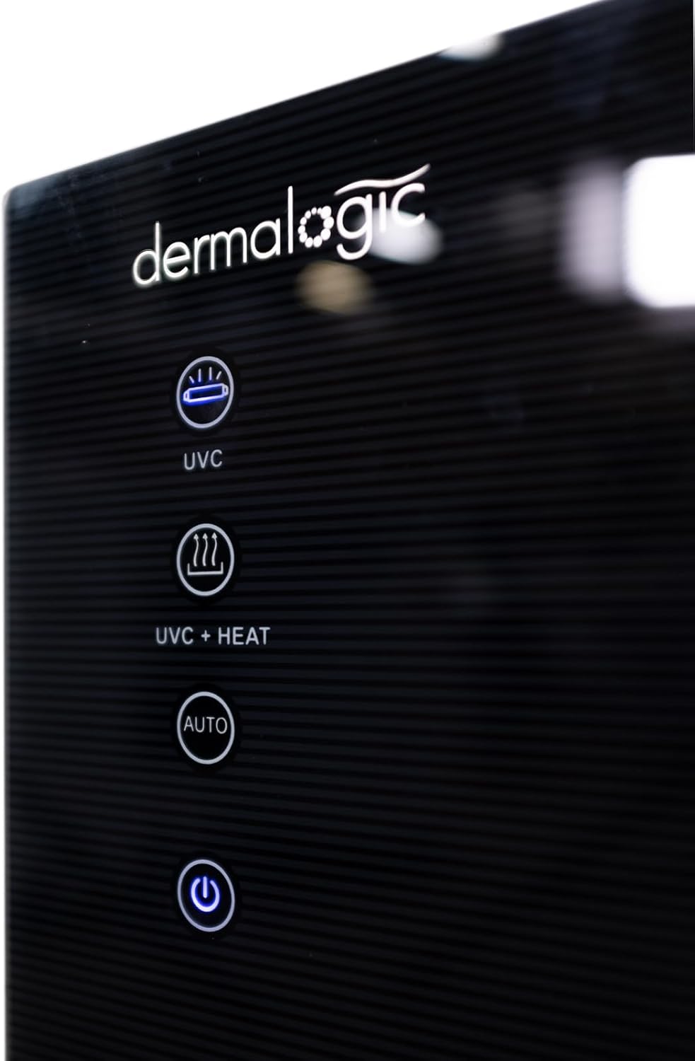 Предна страна view of the DERMALOGIC UV Ozone Heating Cabinet, closed.