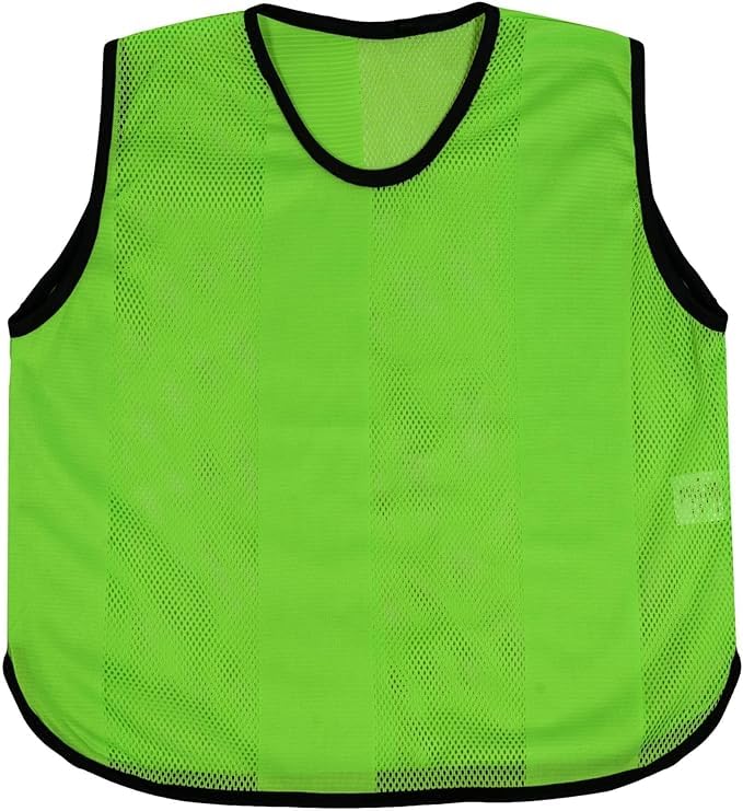 Chasubles d'entraînement de football junior bavoirs en maille pour rugby et netball x10
