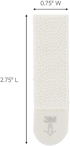 Miniatura 3 de Command Tiras para colgar cuadros, medianas, blancas, 12 pares por paquete, se venden por paquete de 3, 36 pares en total (17204-12ES)