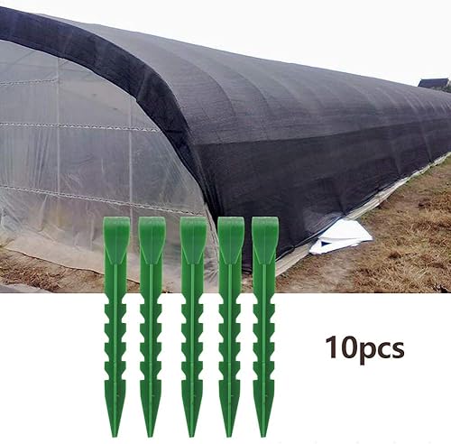Miniatura 6 de Estacas para bordes de jardín, 10 piezas de estacas de anclaje de paisajismo de plástico, estacas de tierra para bordes y terrazas