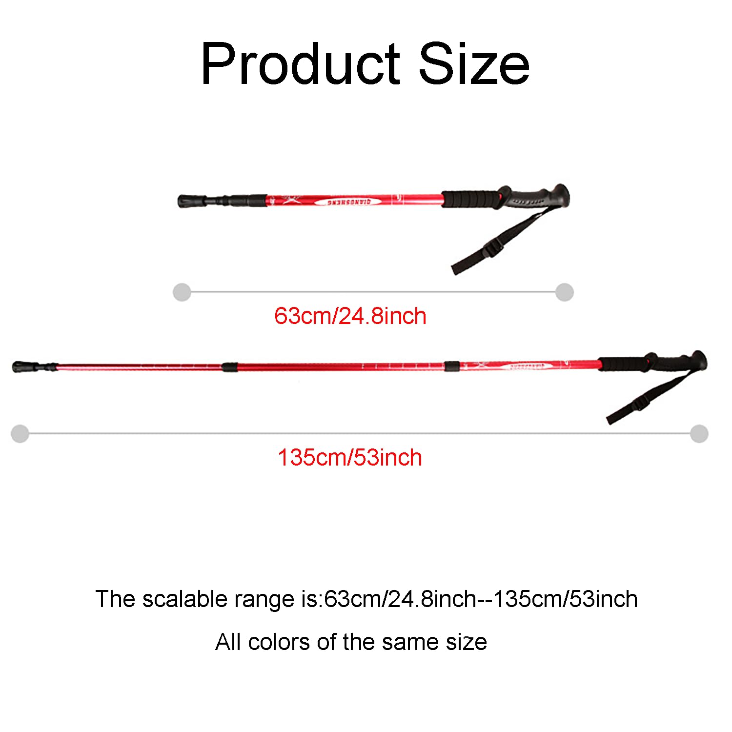 Fsocpen Lightweight Trekking Poles,Tech Lightweight Aircraft-Grade Aluminum Trekking Poles,Retractable Hiking Poles,Ultralight for Hiking, Camping, Mountaining, Backpacking, Walking, Trekking (Black)