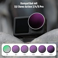 NEEWER ND Szűrő Szett DJI Osmo Action 5 Pro/4/3 Kamerához, 6 Darabos ND8+ND16+ND32+ND64+ND256+CPL Polarizációs Szűrő Készlet 2