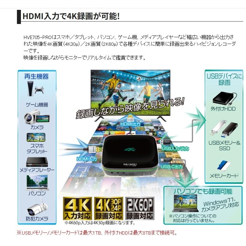Amazon.co.jp: プロスペック PROSPEC ハイビジョンレコーダー HVE705