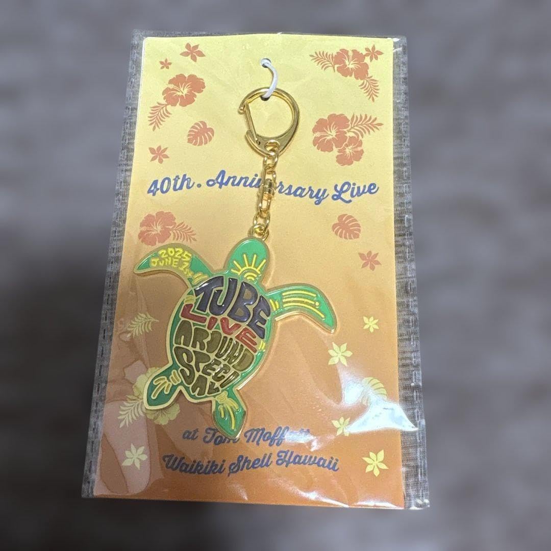 TUBE 40周年ハワイ公演記念 限定ステンドグラスキーホルダー クリア