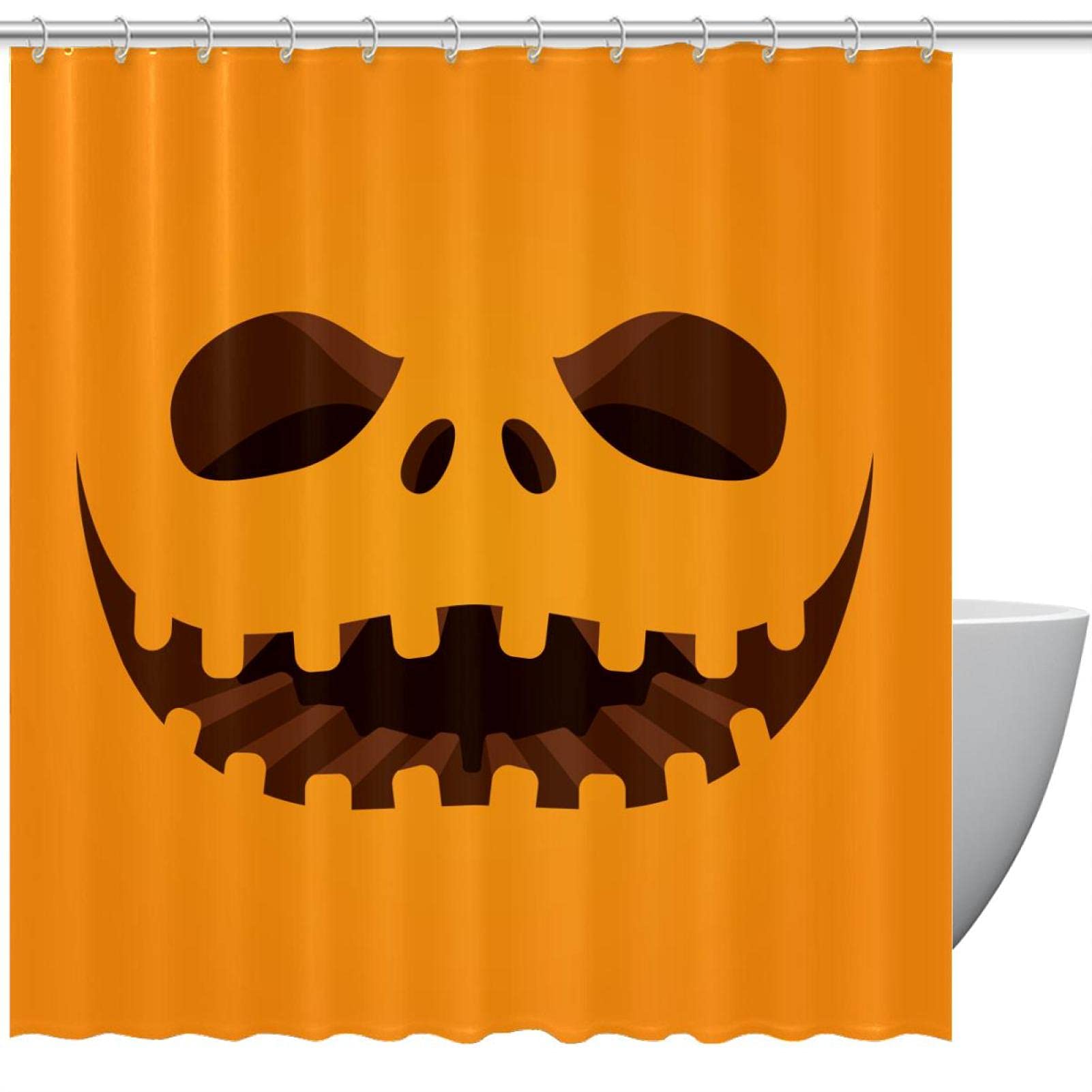 Rideau de douche imperméable contre les fuites motif Halloween
