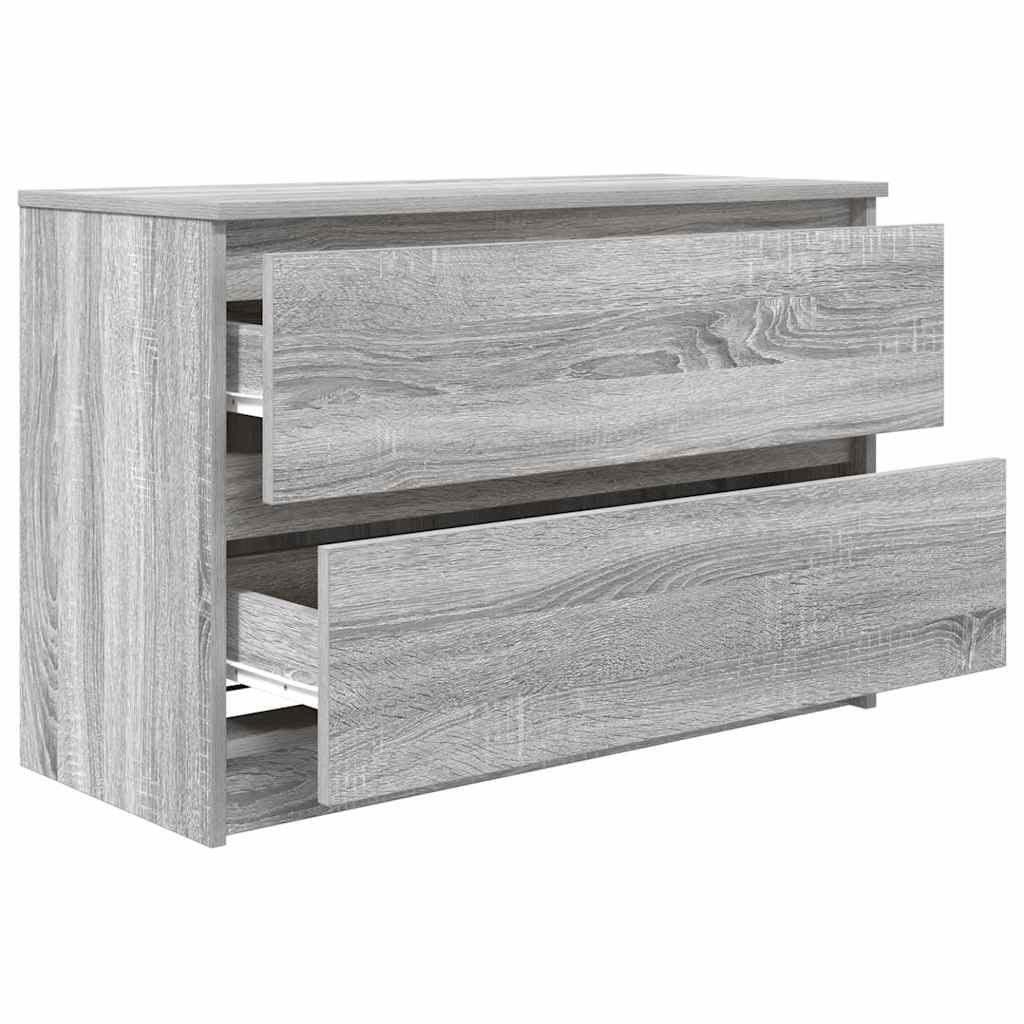 Woonisher Meuble TV Sonoma Gris 80x35x54 cm Bois d'ingénierie Ensemble Meuble TV et Table Basse