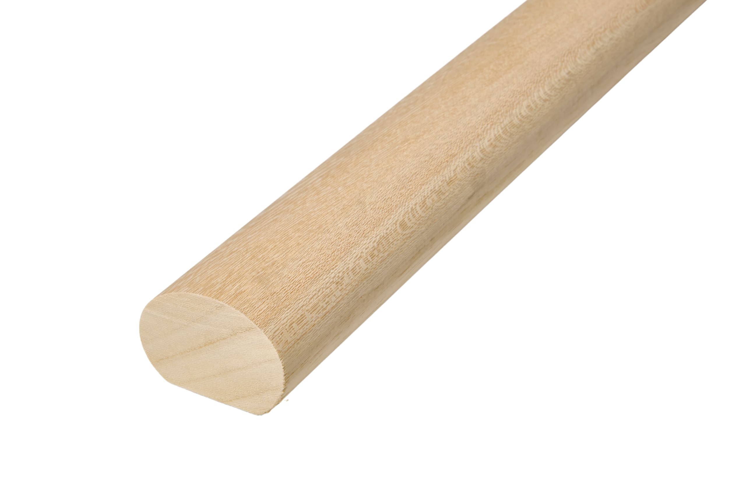 Hobby Legno - Corrimano In Legno Massello Ayous Non Verniciato mm. 55X40X3000 (Prezzo Per ml. 3)
