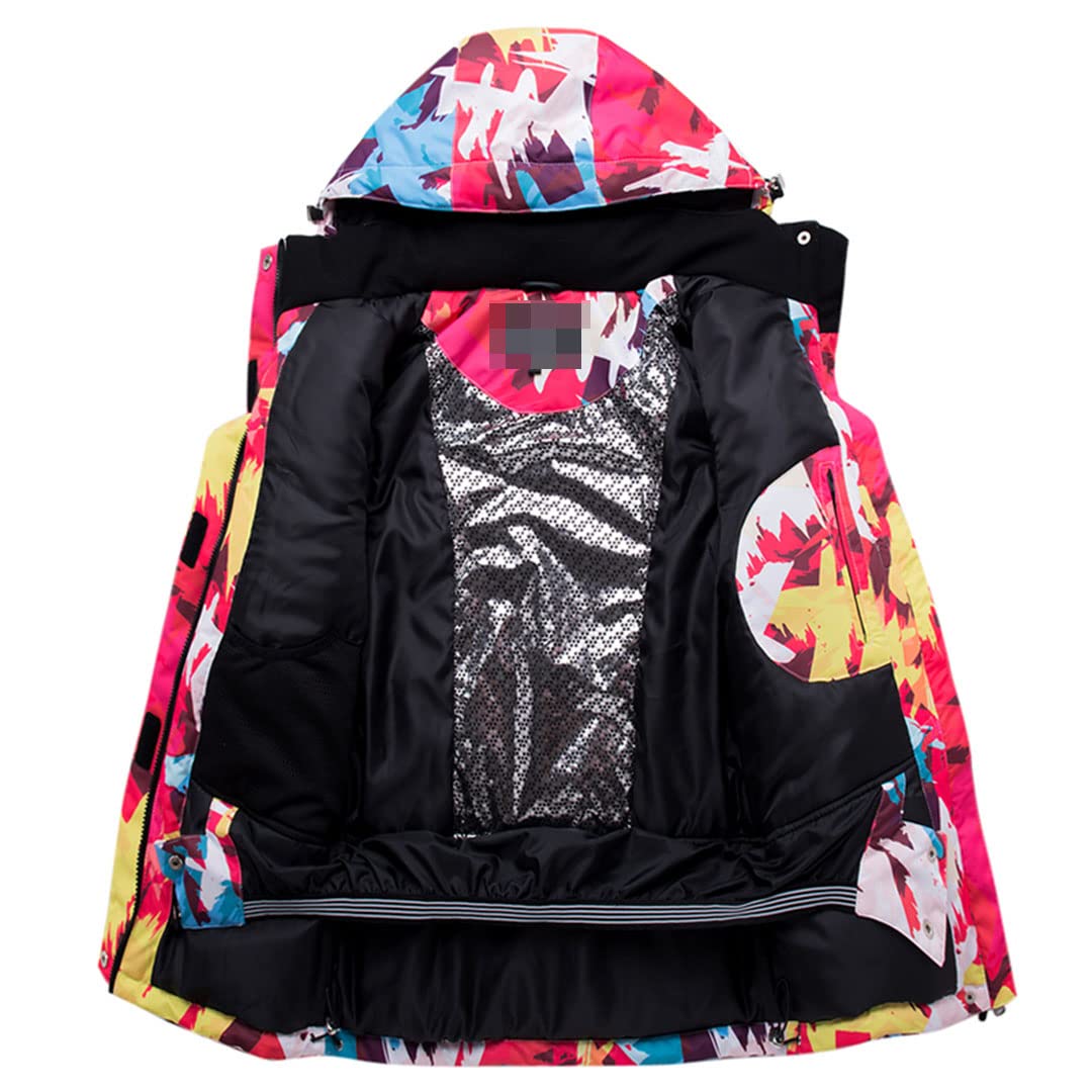 Disimlarl Ropa de esquí para mujer, traje de invierno y deportes al aire libre, chaqueta de nieve + tirantes, Picture Jacket1, L