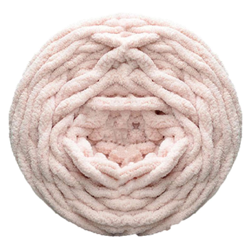 Gemini_Mall Grosse Laine Souple Et épaisse à Tricoter 100 % Acrylique - 100 G, Rose, 100 G