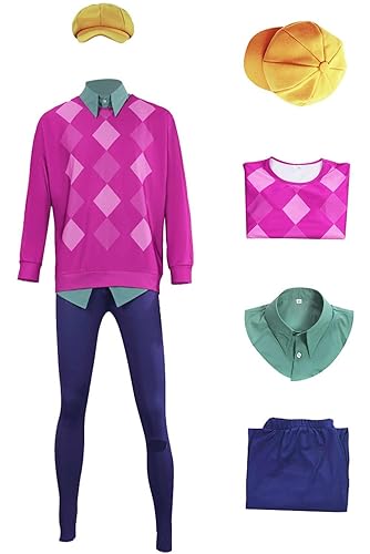 BAEHEU Baby Saja Cosplay Demon Hunters Saja Boys Costume Hat Outfit Pop Idol Sweater Shirt Pants for Halloween Mens - Pink - Small