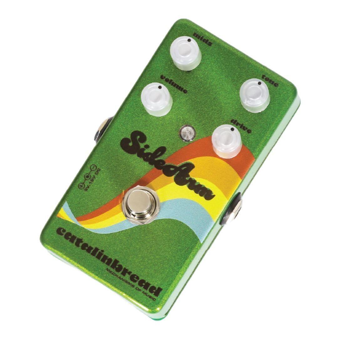 Catalinbread Starcrash 70s Collection Sidearm Overdrive Guitar Effects Pedal with Volume, Mids, Tone and Drive Knob