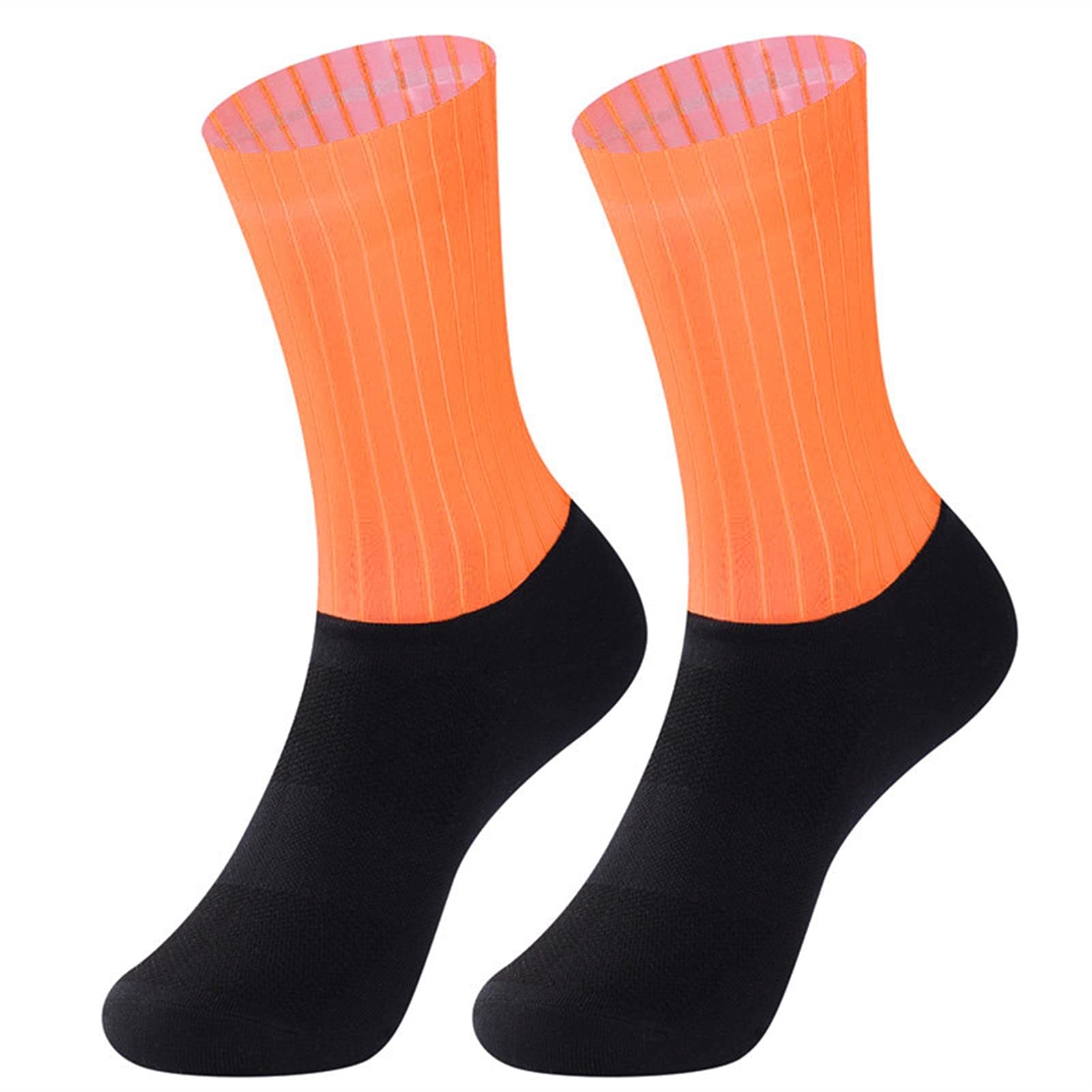 Calcetines sin Fisuras Antideslizante Ciclismo Calcetines de Bicicleta Calcetines al Aire Libre Carreras de Bicicleta compresión Deporte Calcetines Corriendo Calcetines