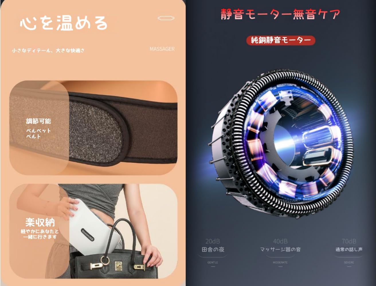 WGM新登場腹部リラクゼーション 完全に自動化された腹部リラクゼーション 胃腸の不快感、下痢、腹痛を緩和するための 3 レベルの強さ