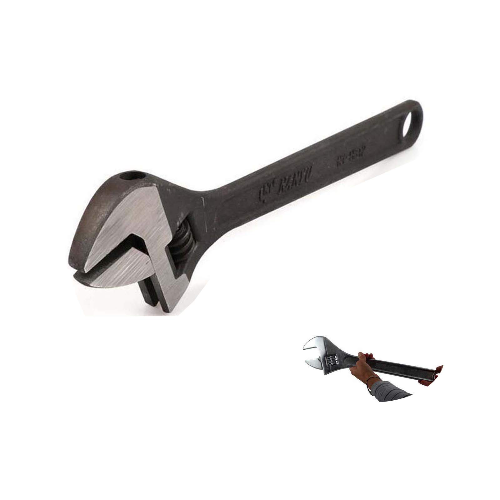 Buy 18 Inch Adjustable Spanner Wide Jaw with Long Handled for Bike Car