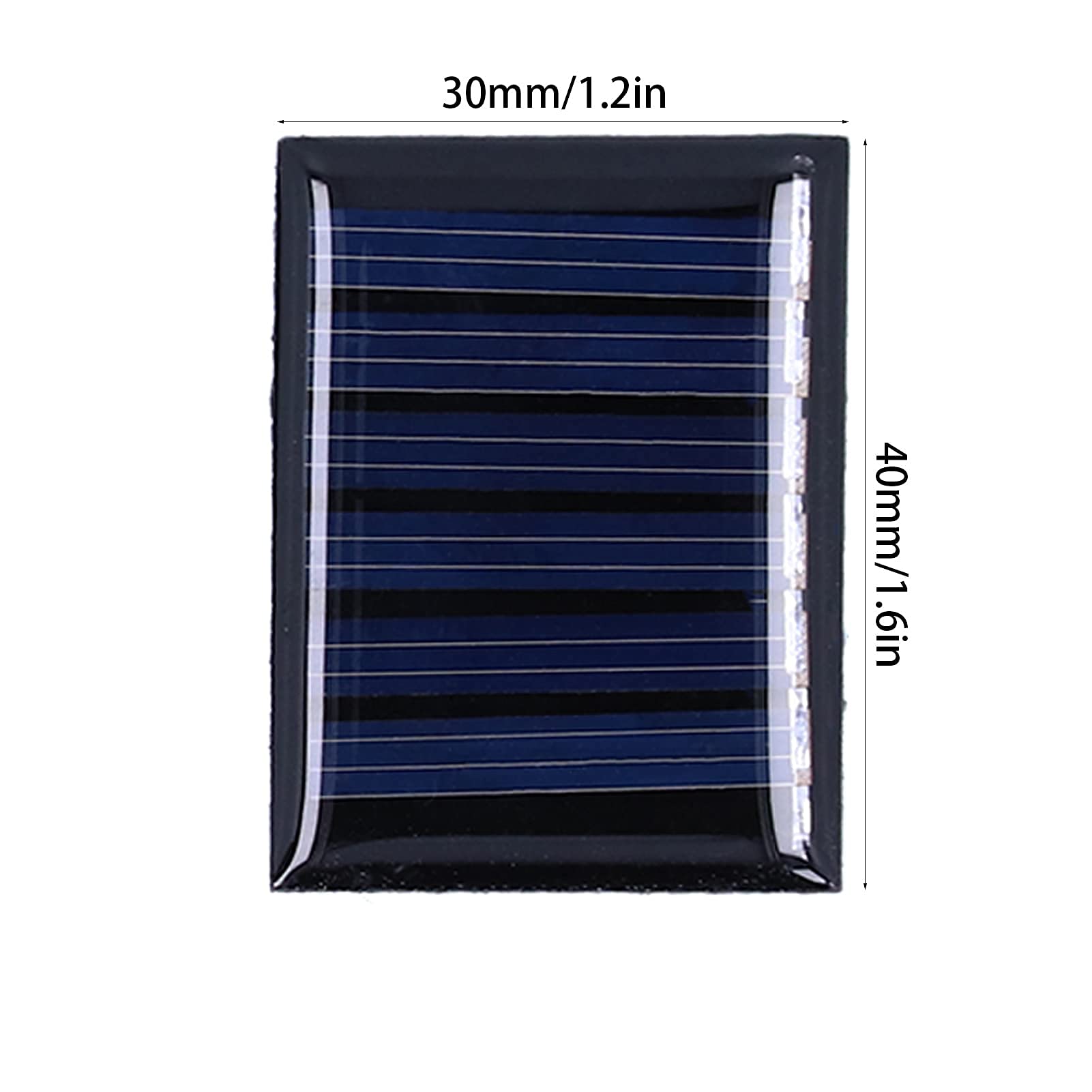 4 Stück Mini Solarpanel, 40 X 30 Mm, 0,15 W, 3 V, Polysilizium Solarmodul, Flexible Solarmodule Solarzellen Ladegerät Solarzellen Für Sonnenenergie Heimwerken DIY Wissenschaft Projekte