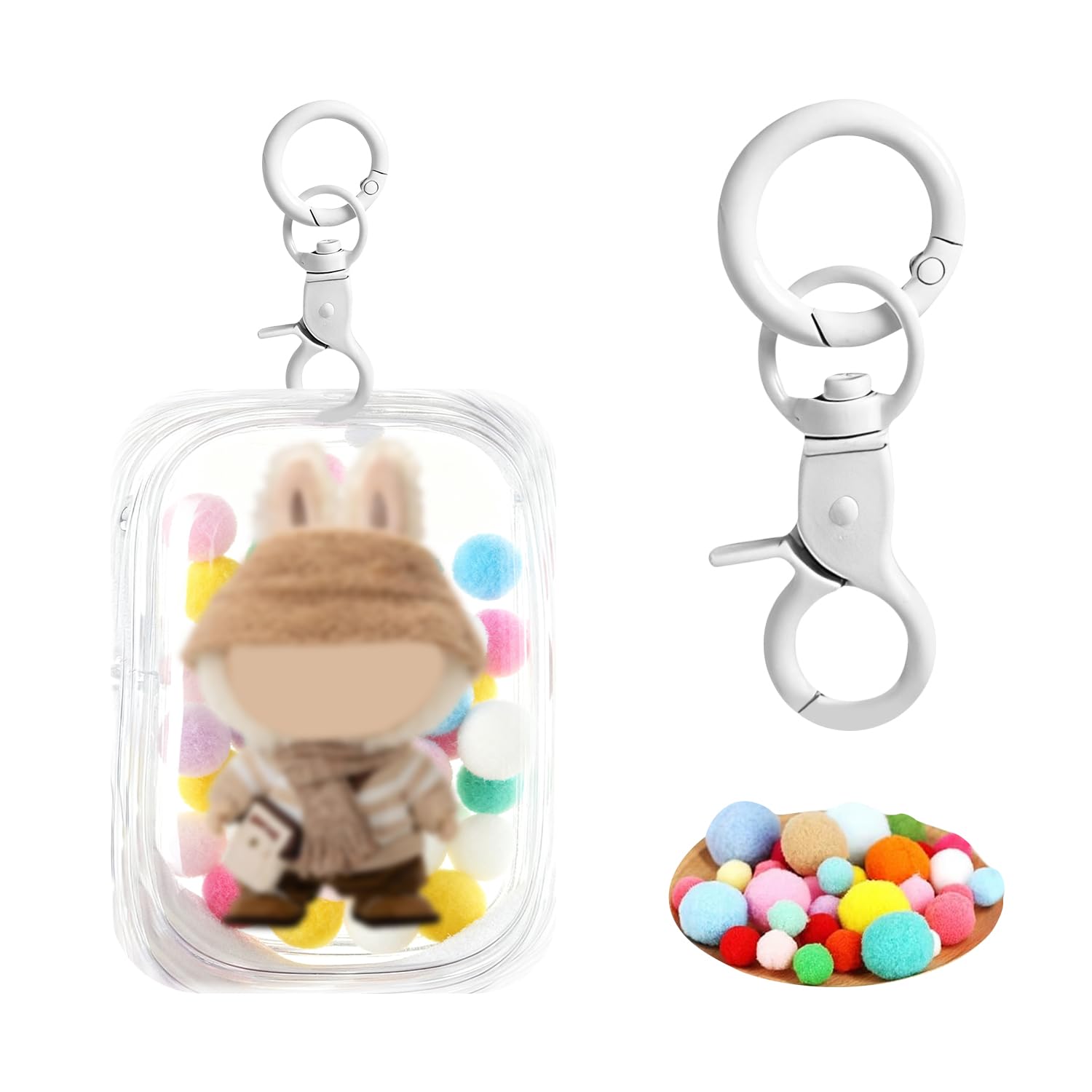 Amazon | ぬいぐるみポーチ 10cmサイズ対応 ぬいポーチ 全透明PVC収納