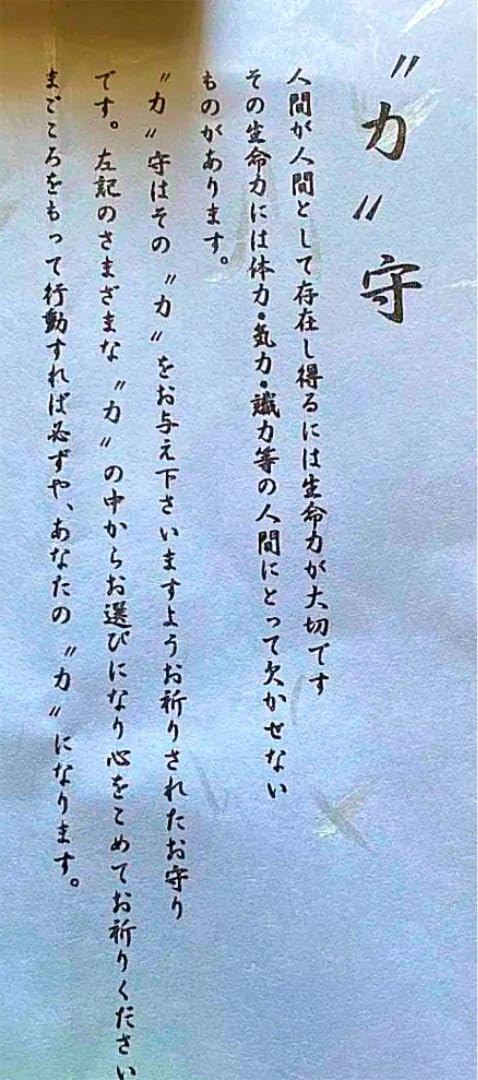 Amazon.co.jp: 金運爆上げ 奈良東大寺独自 生きる活力「力」御守り護符