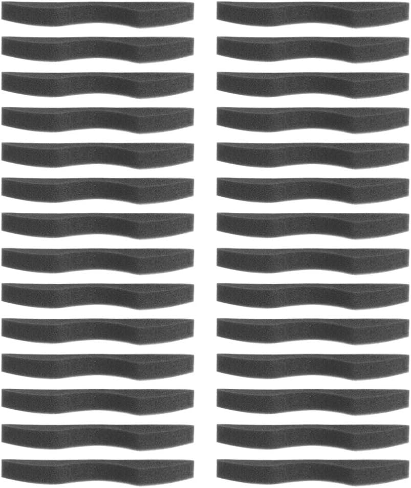 EXCEART Nose Bridge Pads 100pcs Memory Foam Nose Bridge Straps Pads Self-Adhesive Sponge Seal Nose Cushion Protection Pads (Black) Nose Bridge Strip