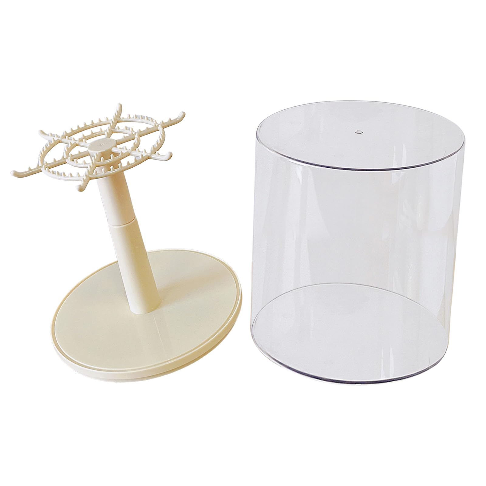 Pendant Display Box for Dolls Clear Dolls Display Box for Protecting and Showcasing Pendant Rotating