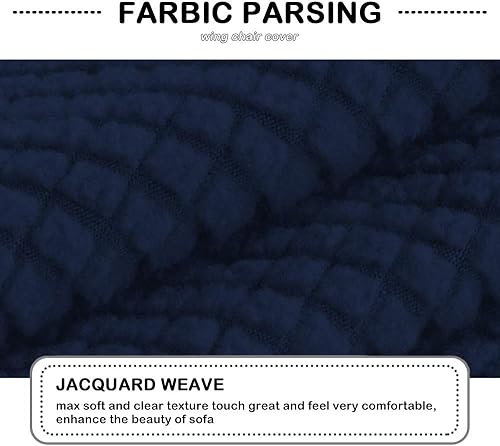 Vista 32 de Funda para silla reclinable, mezcla de poliéster, suave, para sofá, fundas protectoras elásticas con parte inferior elástica, tela tejida jacquard