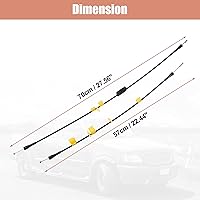 Vista 7 de X AUTOHAUX 2 unidades de cable de liberación de pestillo de puerta para Ford F150 Extended Cab 2004-2008 para Lincoln Mark LT 2006-2008