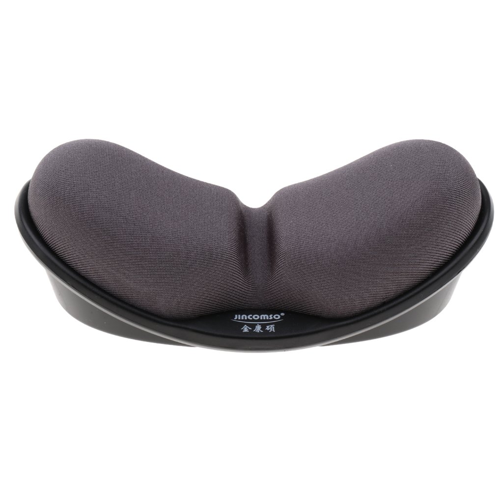 5 set di tappetini poggiapolsi per mouse in memory foam, colore: grigio
