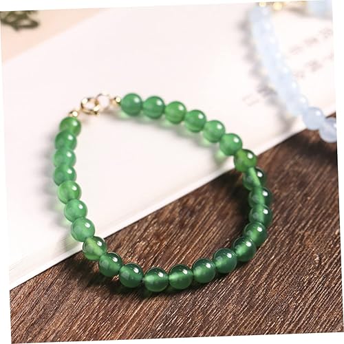 Miniatura 3 de Green Agate Bead Bracelet for Women Teen Unique Fashion Jewelry for Casual Special Occasions Distinctive