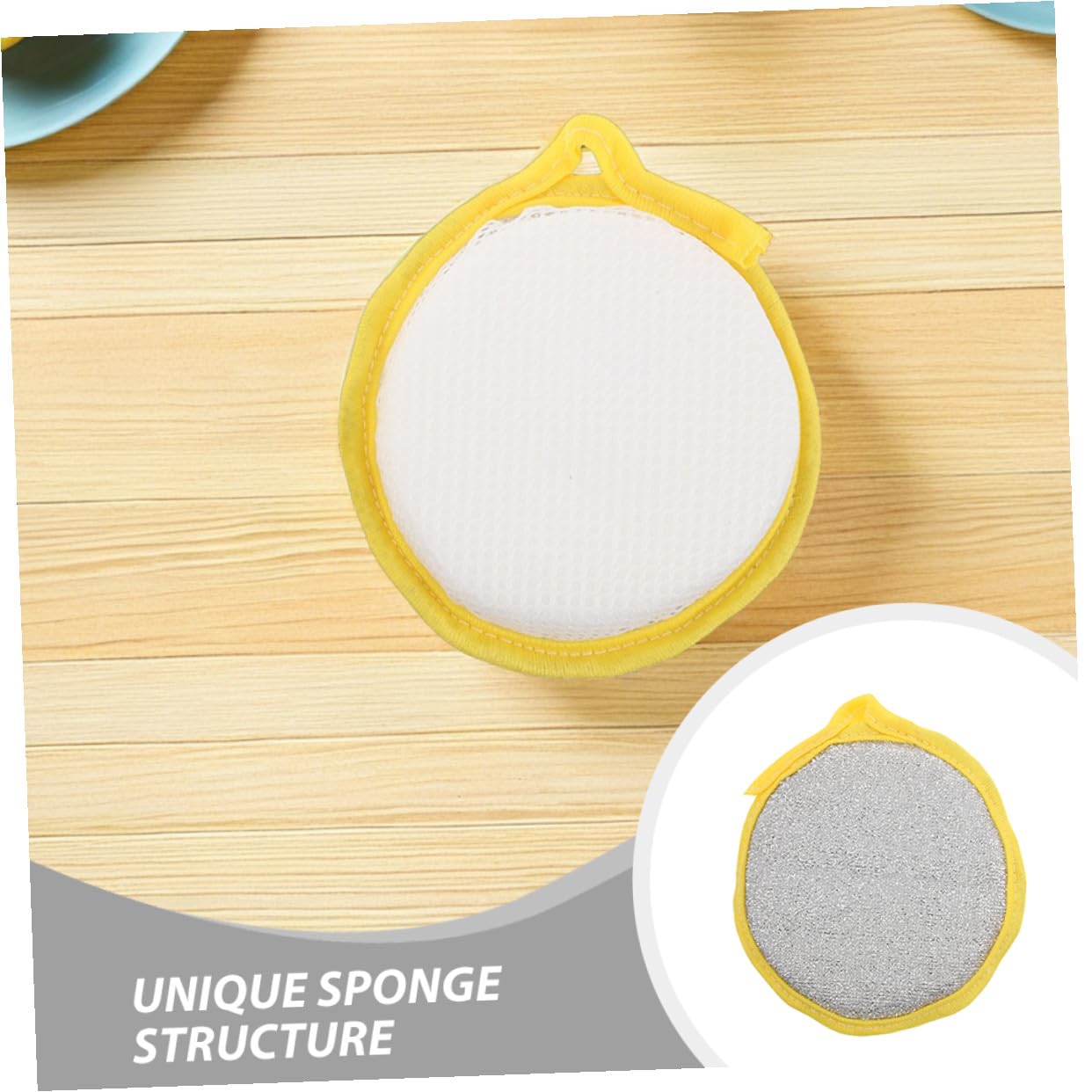 Abaodam 50 Piezas Esponjas para Platos de Doble Cara para Cocina, Limpieza de Fregaderos y Ollas, Acción de Fregado Potente y Suave para Manos