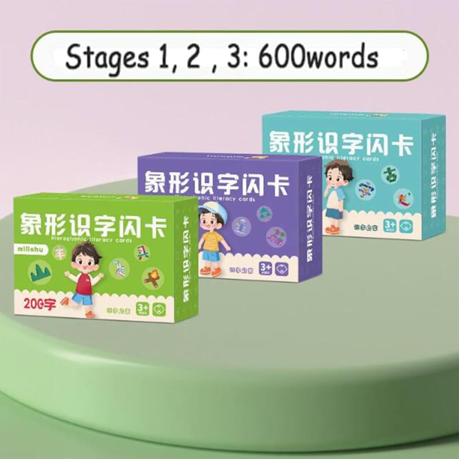 Cartes Chinoises Caractères Kanji Flash Cards Vue Mots Apprentissage Flashcards Mandarin Chinois Pinyin Hiéroglyphique Course Chinois Débutants Étape, Cartes Éducatives Chinois Stages 1-3