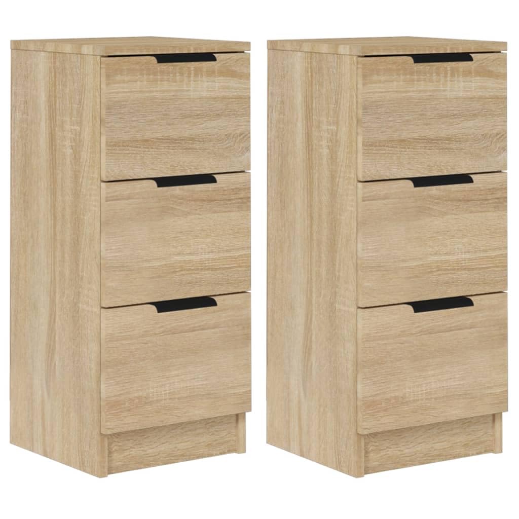 Portavasi 2 pz in legno di quercia Sonoma 30x30x70 cm | Leroy Merlin