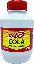 Cola Pano, Radex, Permanente,Tecido, Pote de 250 Gramas