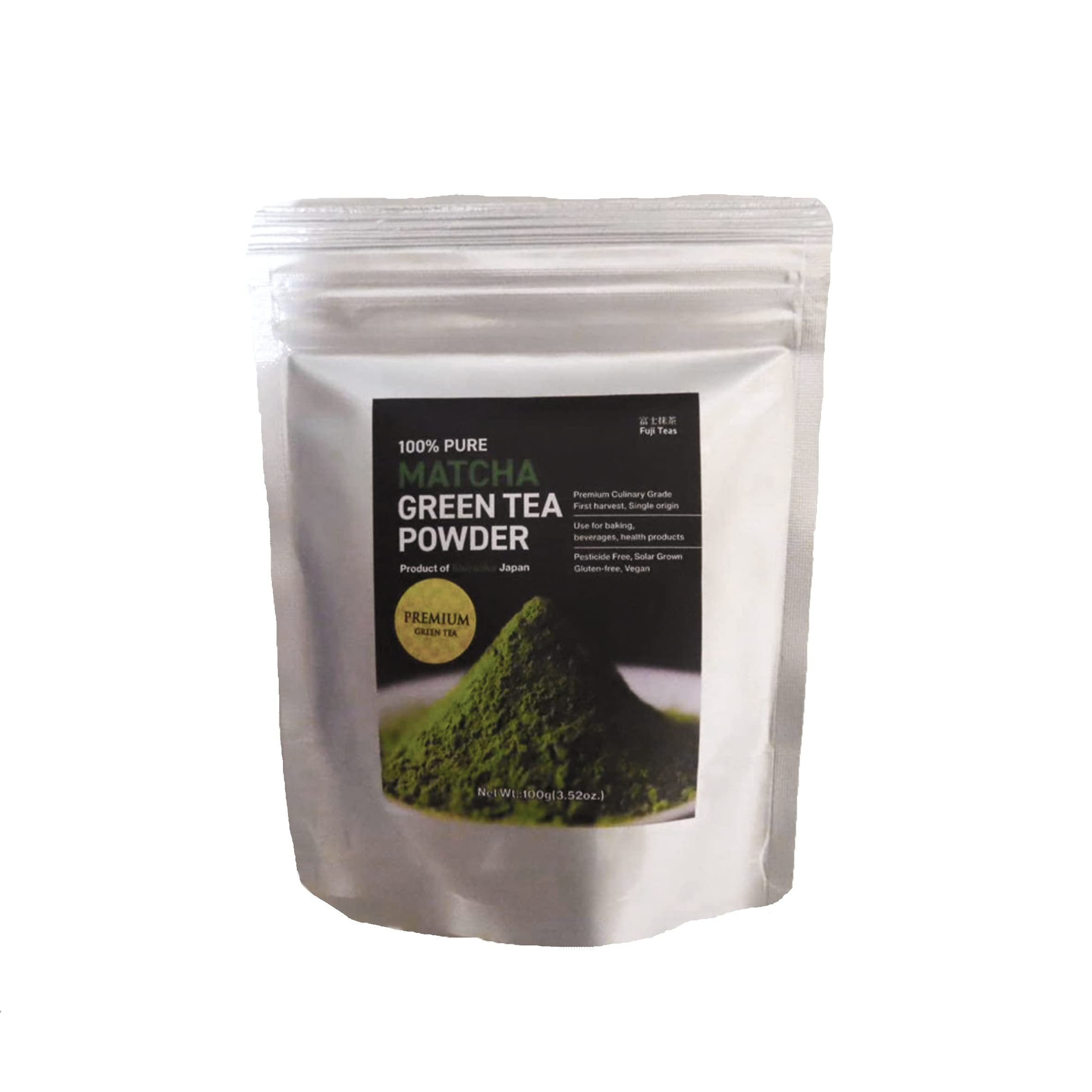 Premium Culinary Grade, 100% Pure Matcha Green Tea Powder, Fuji Teas Japan 100 GR (1)