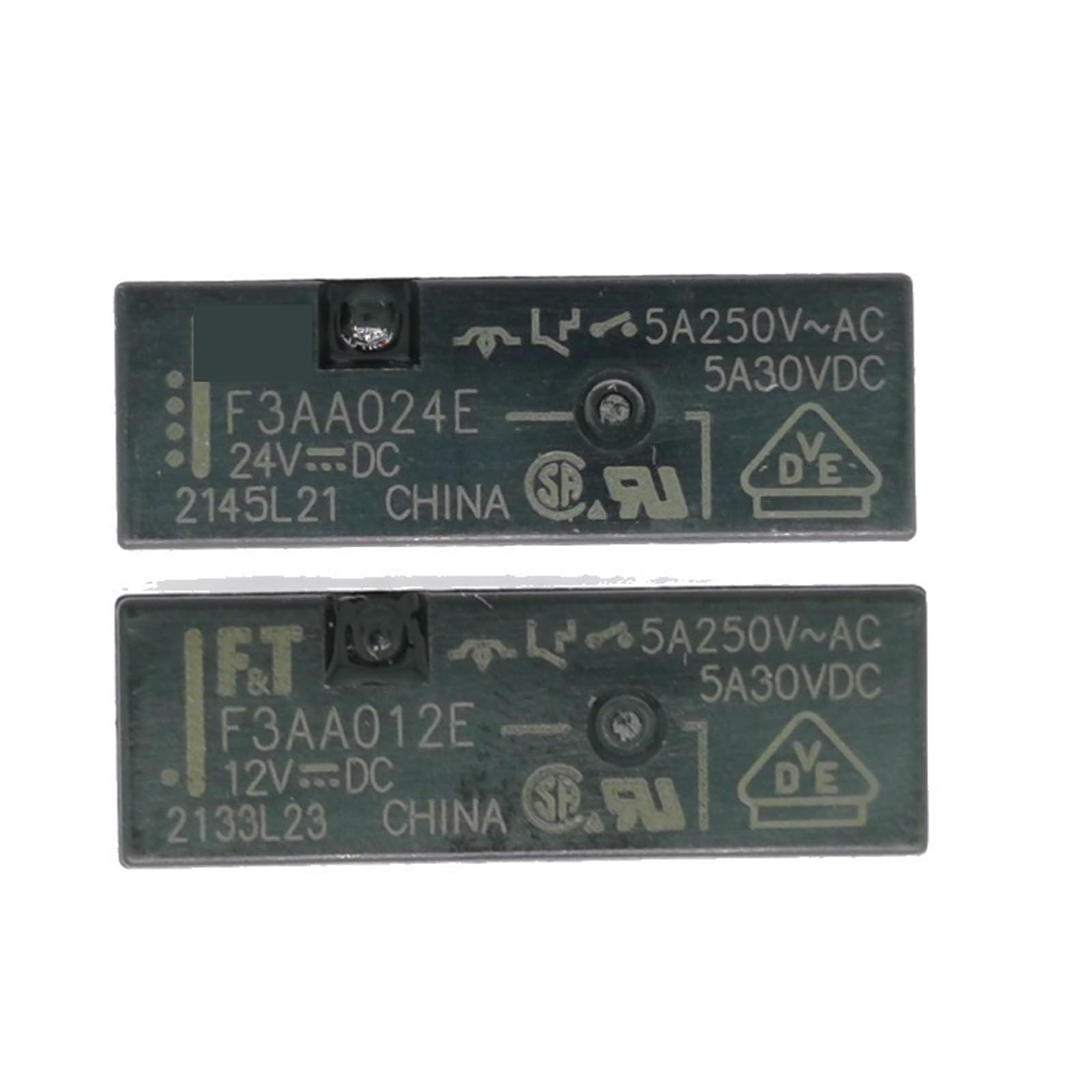 AQHYEBNSR 5PCS Relays F3AA005E F3AA012E F3AA024E 4PIN 5A/250VAC 5A/30VDC 5V 12V 24V(F3AA012E 12V 5A)