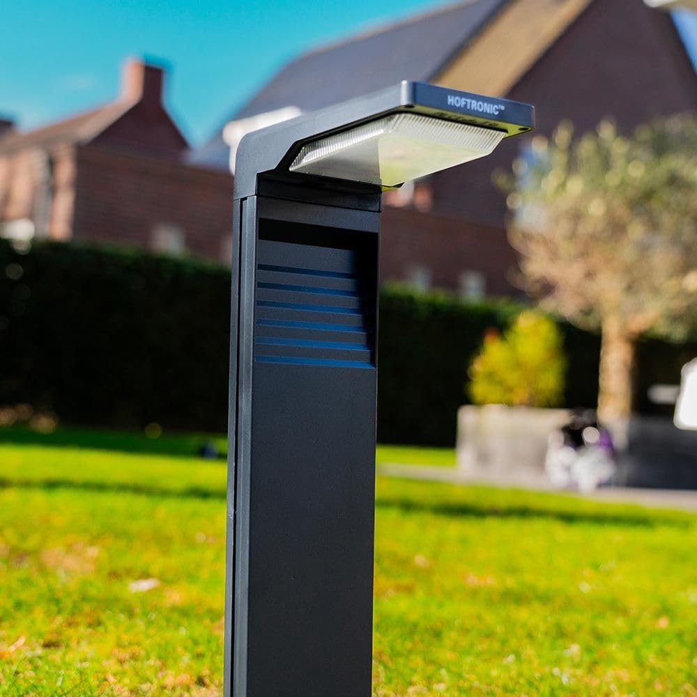 HOFTRONIC Maine 2-pack - Lampada solare da esterno, IP65, impermeabile, illuminazione solare per esterni, faretto solare per giardino, cortile, vialetto, percorso, marciapiede, terrazza