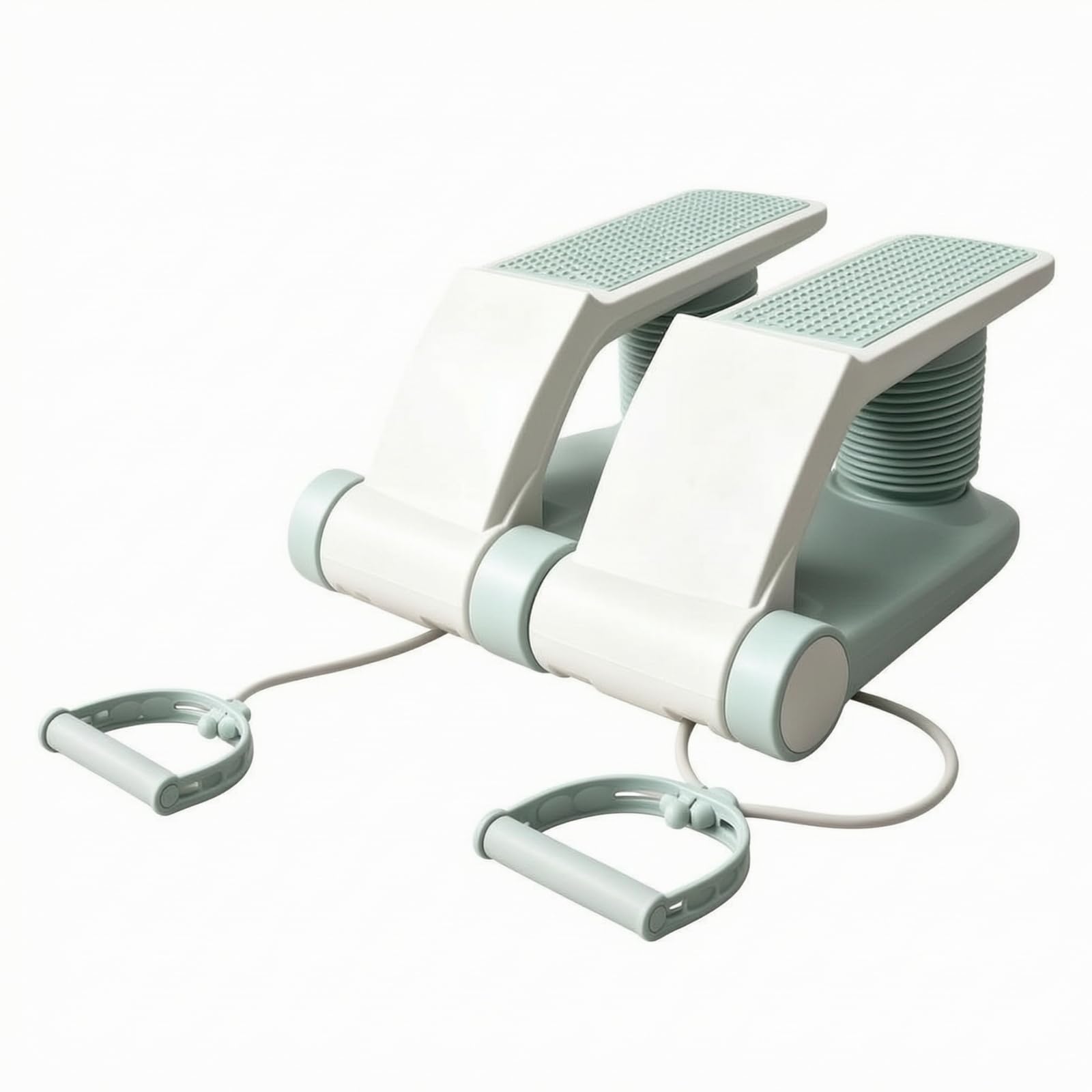 Stepper con Elastici Silenzioso, Verde Chiaro, Con Tappetino Morbido, Sudorazione Intensa In, Corda Inclusa