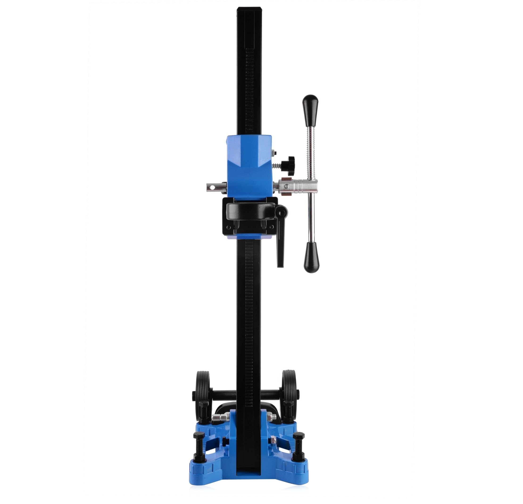 STAKO Soporte de perforación inclinable de 45° para taladro de núcleo con abrazadera de montaje de 60 mm – Diámetro máximo de perforación de 202 mm – Base de perforación 12 kg – Altura de elevación 62