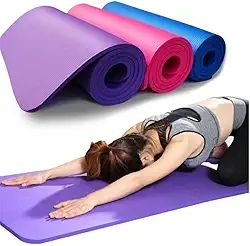 Tapete de Yoga Antiderrapante 6mm - Ecológico TPE, Leve e Macio - Ideal para Pilates, Meditação e Fitness + Sacola de Presente!