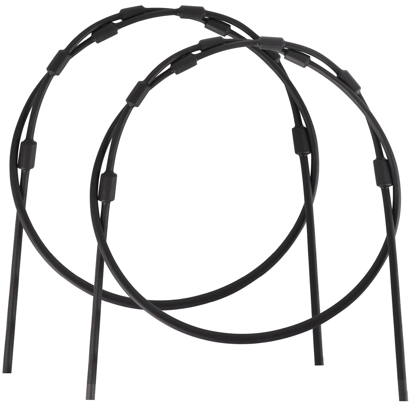 2 cables de repuesto para soporte de árbol con tubo termorretráctil, cables de acero inoxidable para trepar árboles para accesorios de caza, cables de soporte de árbol de repuesto para trepar