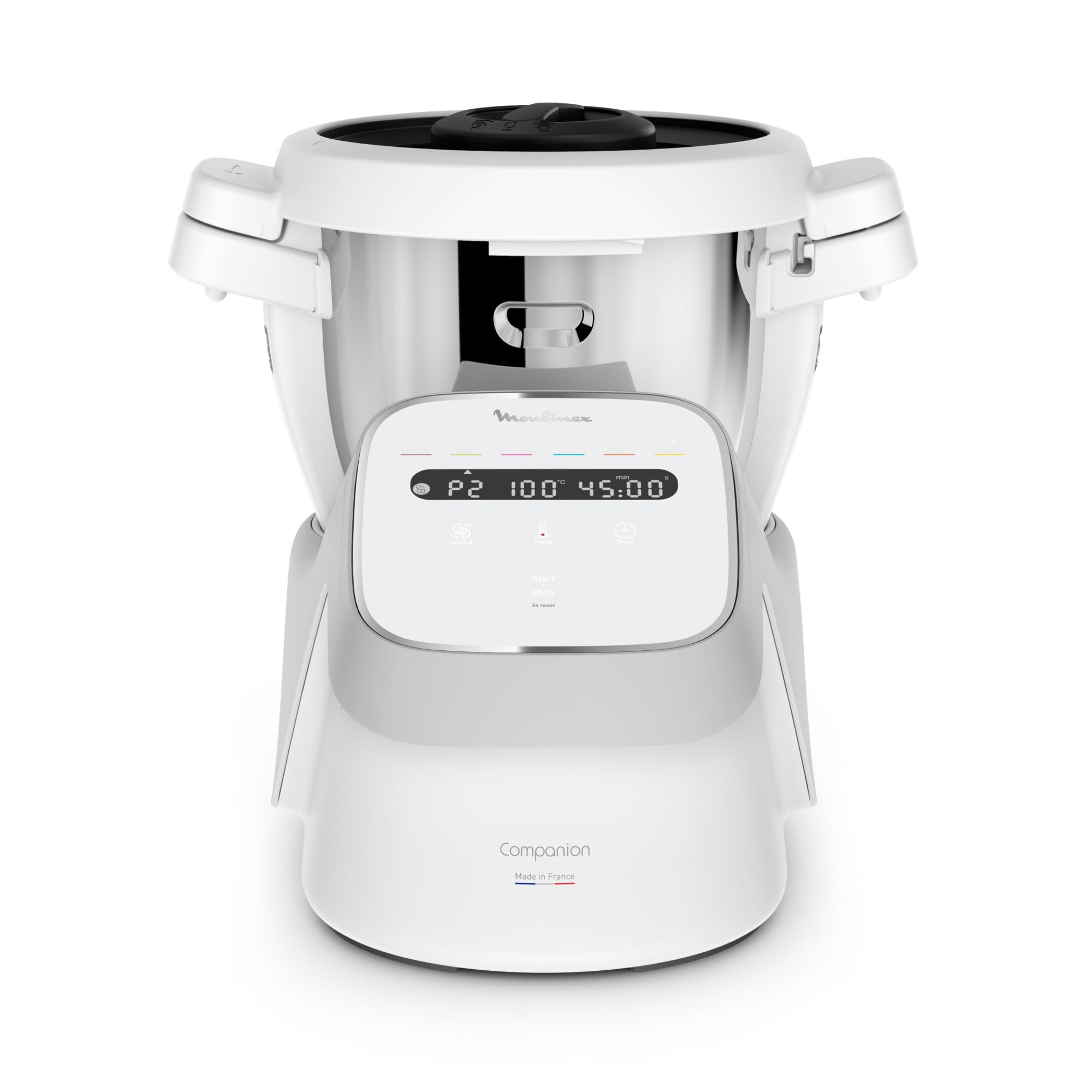 Moulinex, Companion, Robot cuiseur, 14 fonctions, Capacité XL 10 personnes, Gris, Fabriqué en France, Acc découpe légumes, YY5778FG