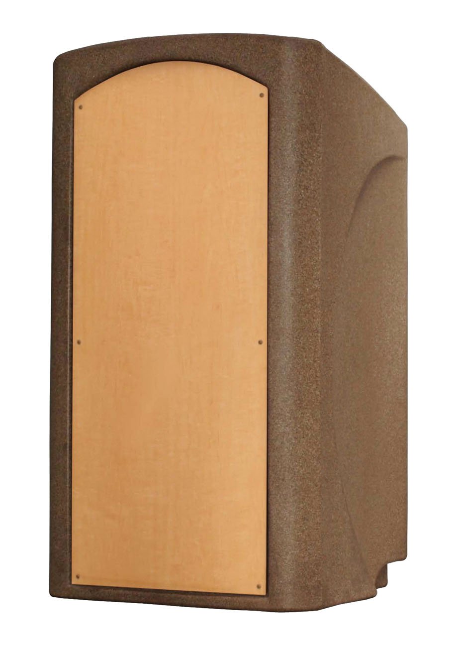 Audio Systems Group Accent Majestic Key Valet Presentation Lectern Podium, Beige Granite/Maple Insert