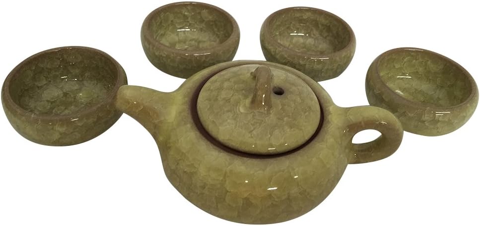 Exquisite Glazed 5 PCS Ceramic Tea Set