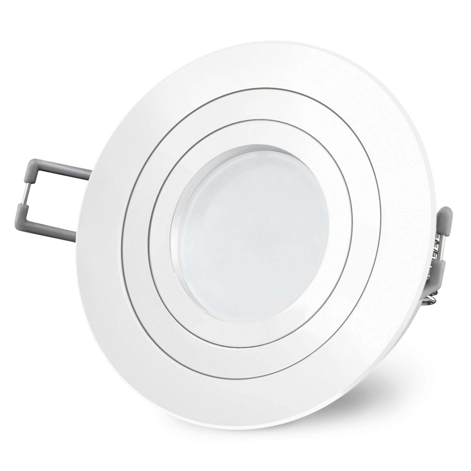 Foco De Techo Empotrable Doro - ACB - Downlight Cuadrado, Aluminio Blanco/negro, 1xGU10