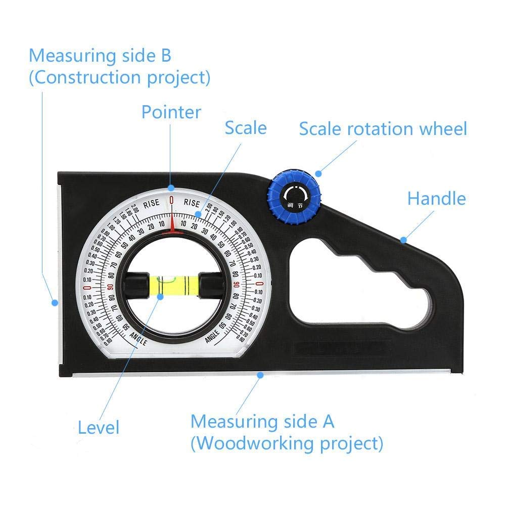Slope Angle Meter - Inclinometer for Construction & DIY -4